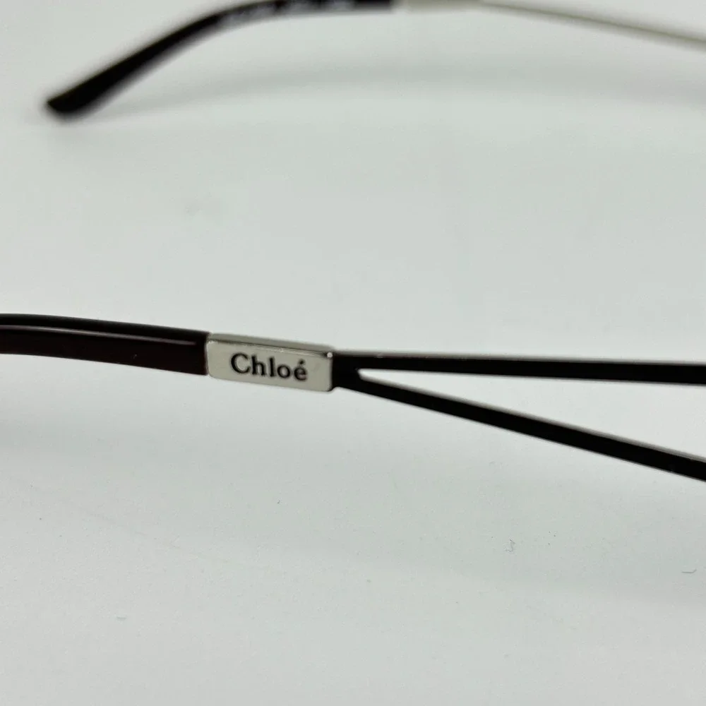 Chloe CL1208 C03 Unisex Eyeglasses Frame Silver‎ & Black Full Rim 51-19-130 mm